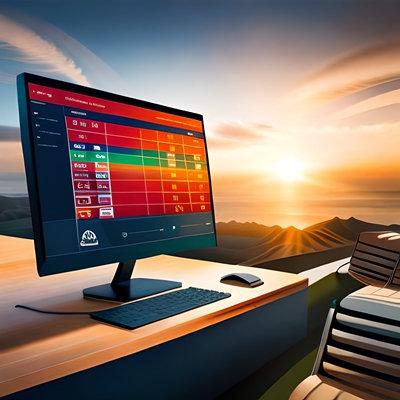 Um ecrã com apostas desportivas bem distribuídas