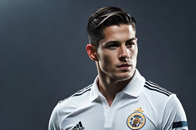 Um jogador de futebol profissional